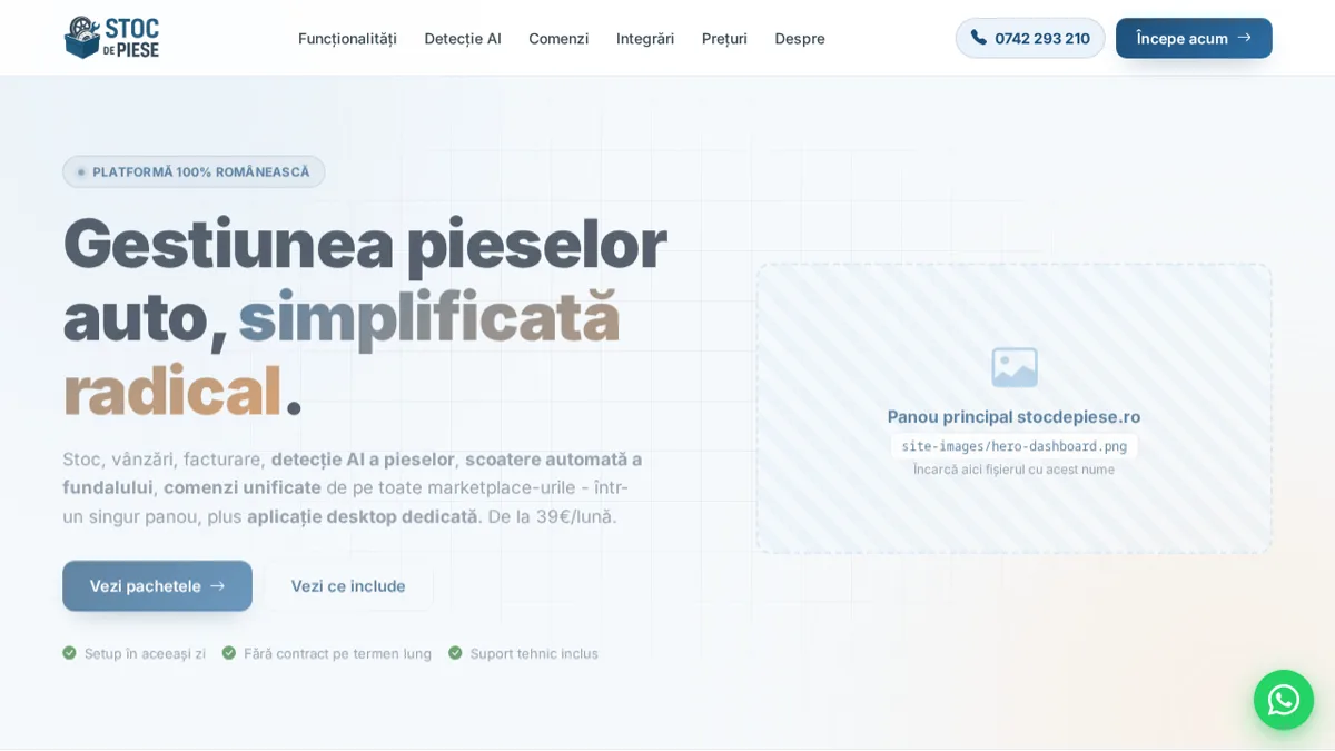 Stoc de Piese - Auto parts management and sales platform | XNK Solutions